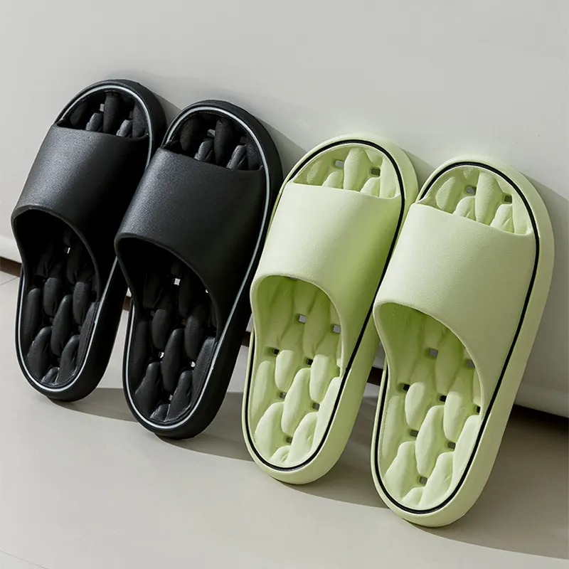 Non-slip Design Bathroom Slippers Home Summer Thick Sole Floor
