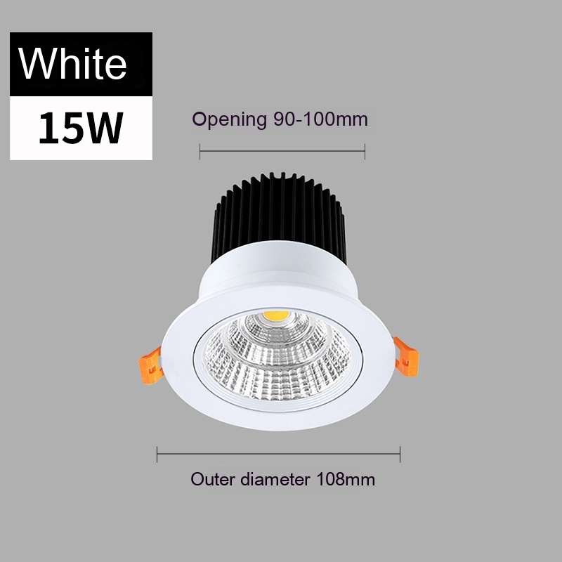 White 15W Hole 90 To100mm