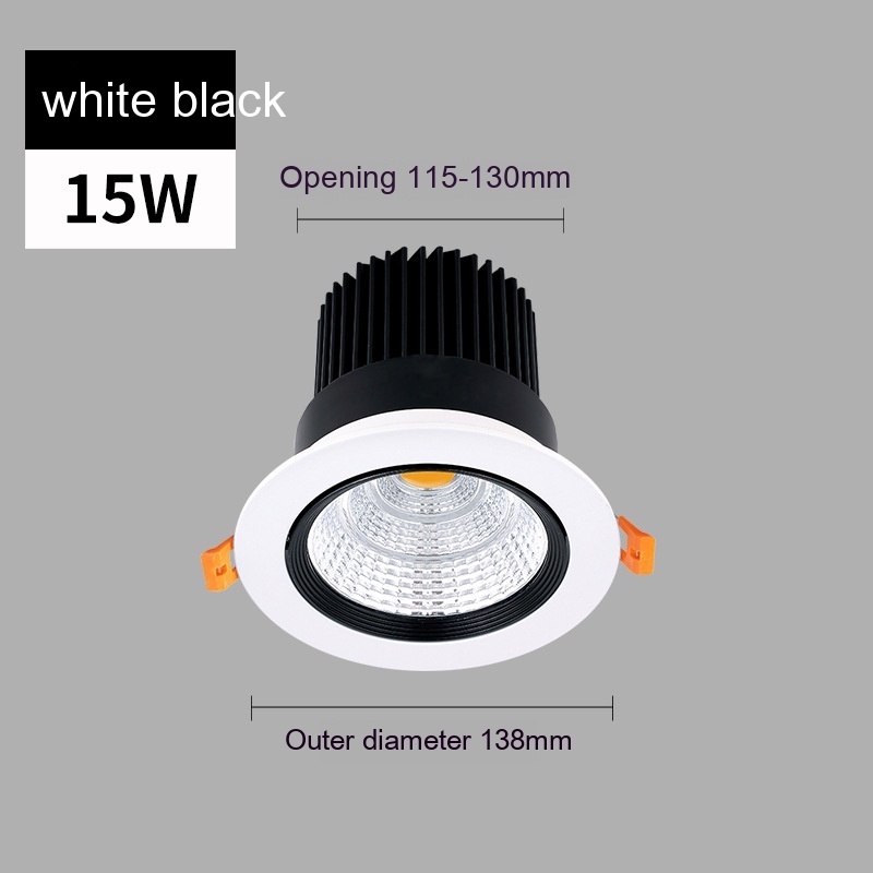 Black 15W Hole 115 To30mm