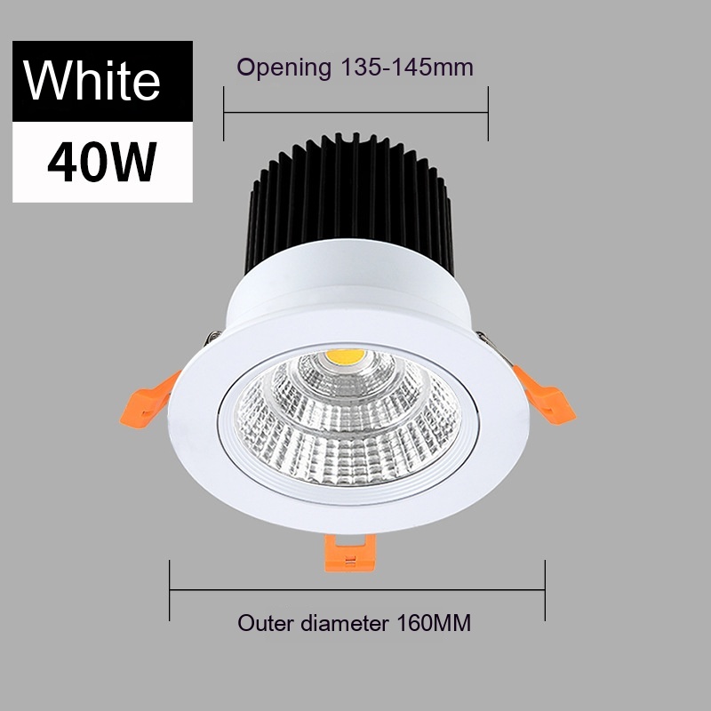 White 40W Hole 155 To165mm