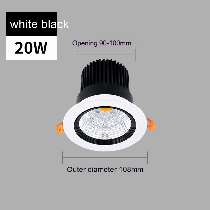 Black 20W Hole 90 To100mm