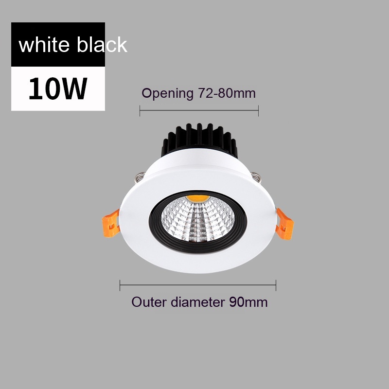 Black 10W Hole 72 To80mm