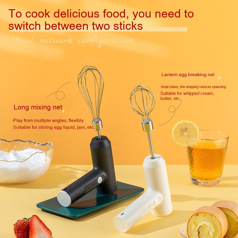 Wireless Mini Cream Blender Handheld Electric Whisk Household — foto 9