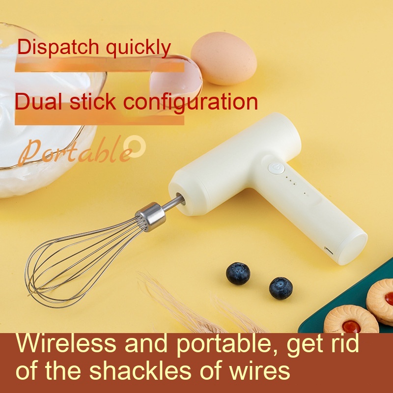 Wireless Mini Cream Blender Handheld Electric Whisk Household — foto 18