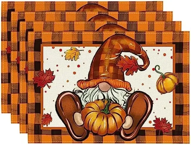 Holiday Decoration Linen Christmas Valentine's Day Mat Brown - Shop at LoveMi
