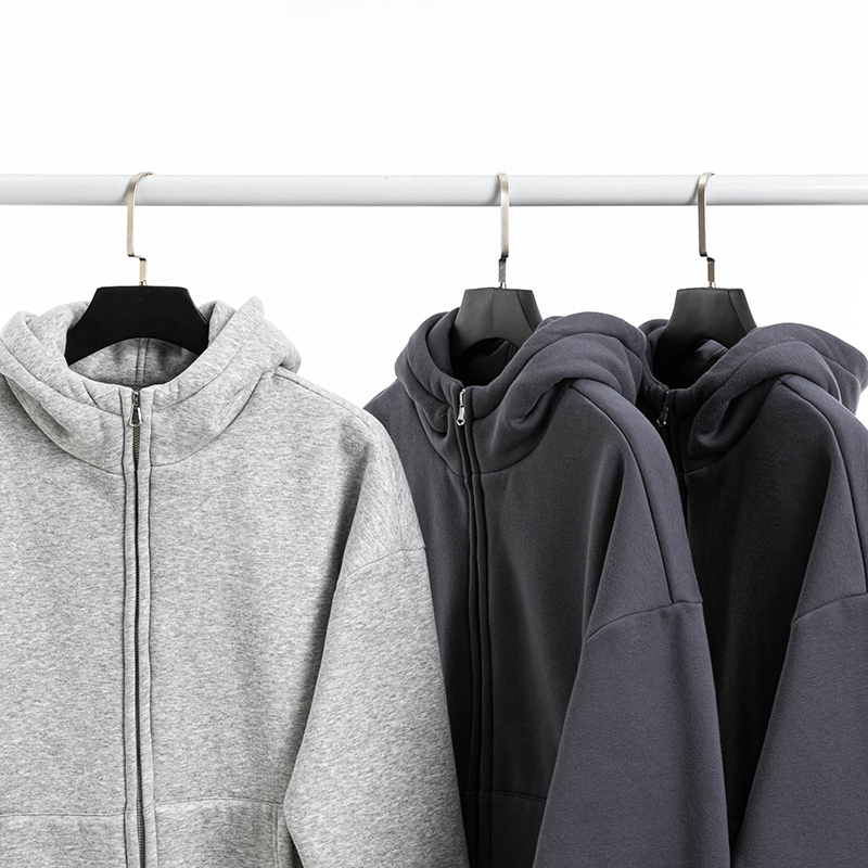 Loose And Versatile Plush Hooded Cardigan Sweater