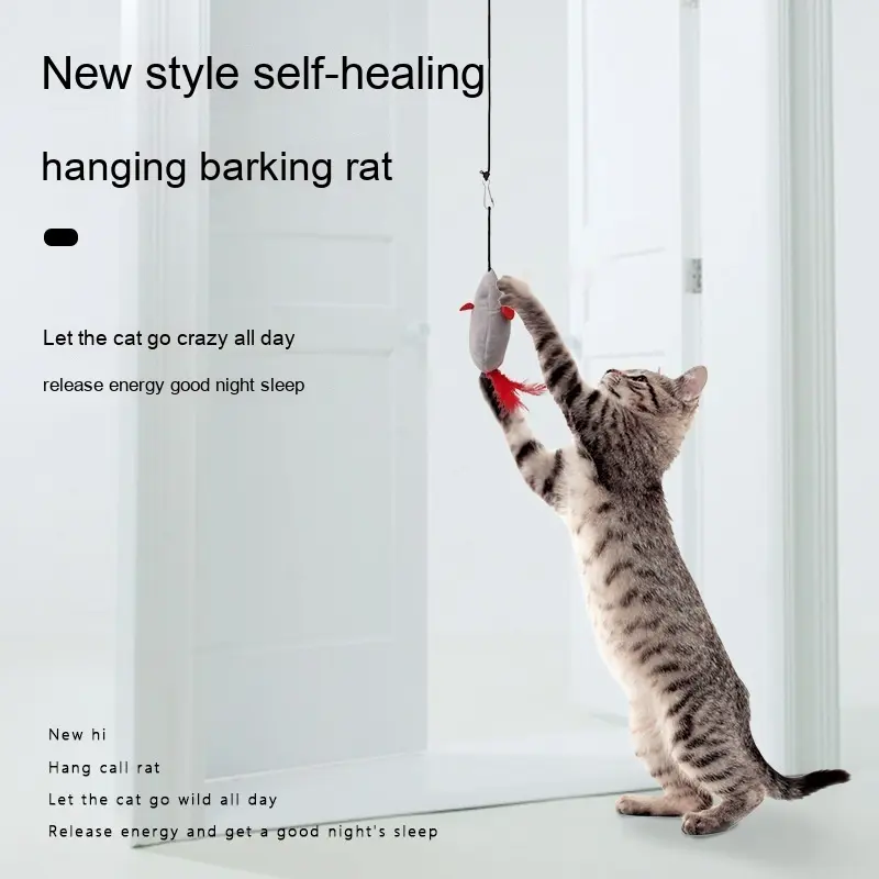 Plush Cry Mouse Self-Hi Cat Funny Toy Pet Toy