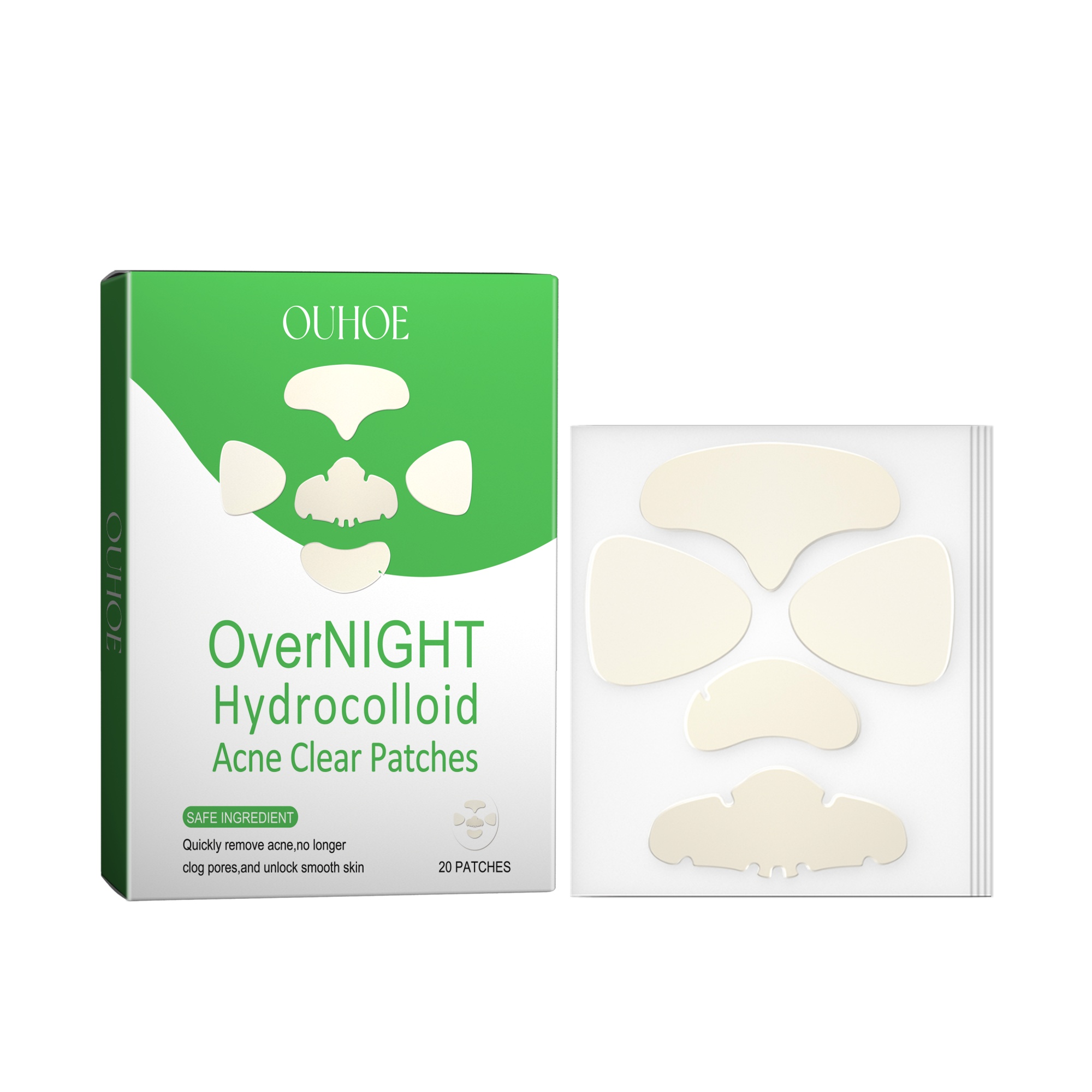 Facial acne removing patch