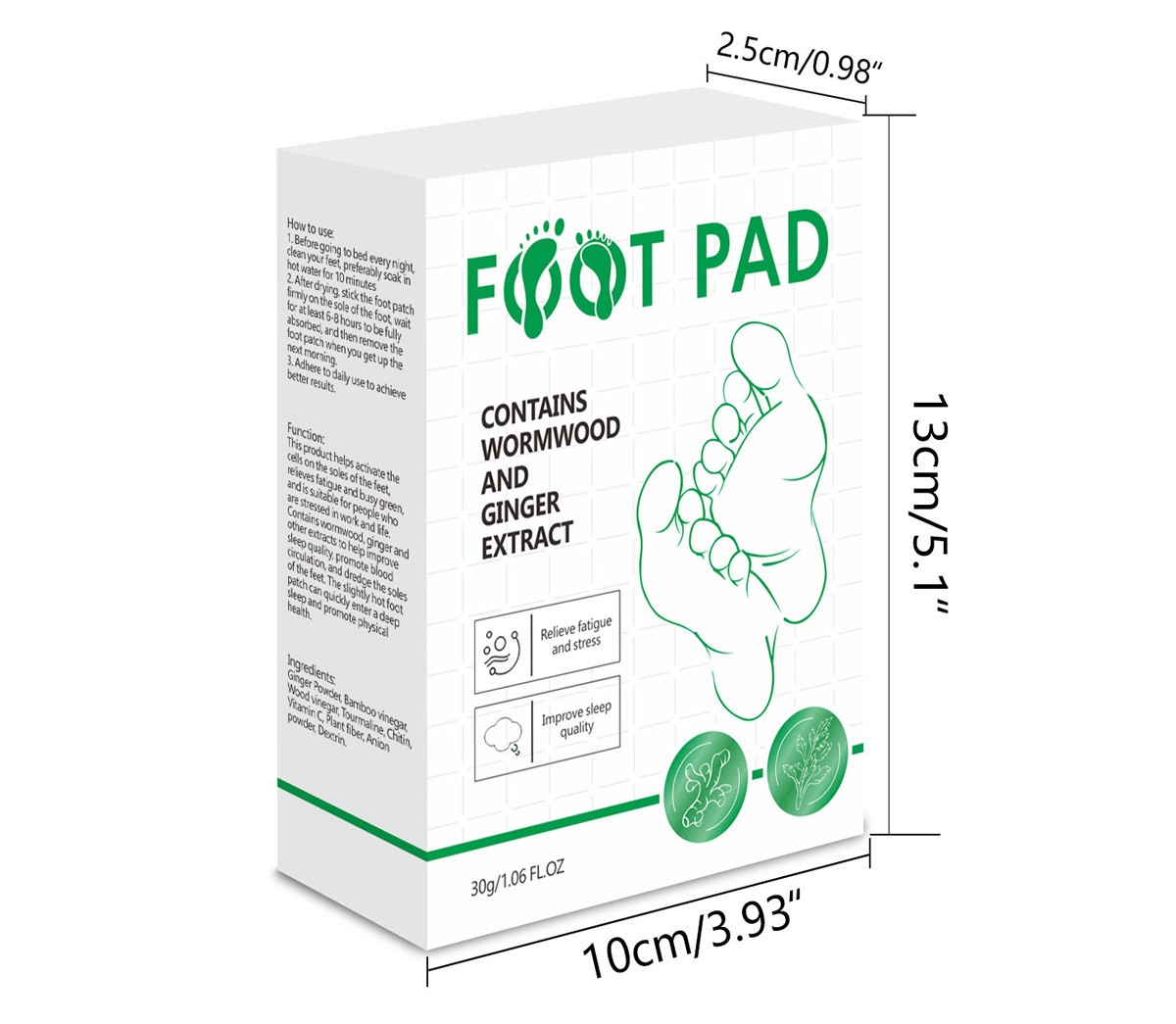 Foot Patch 10 Stickersbox