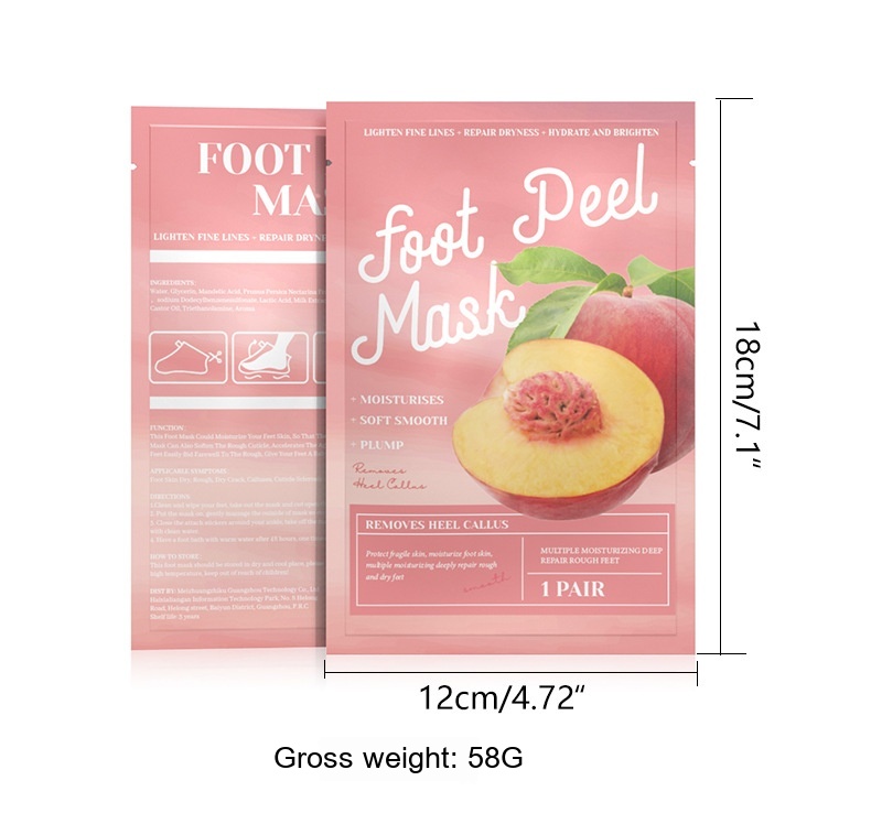 Peach Foot Mask