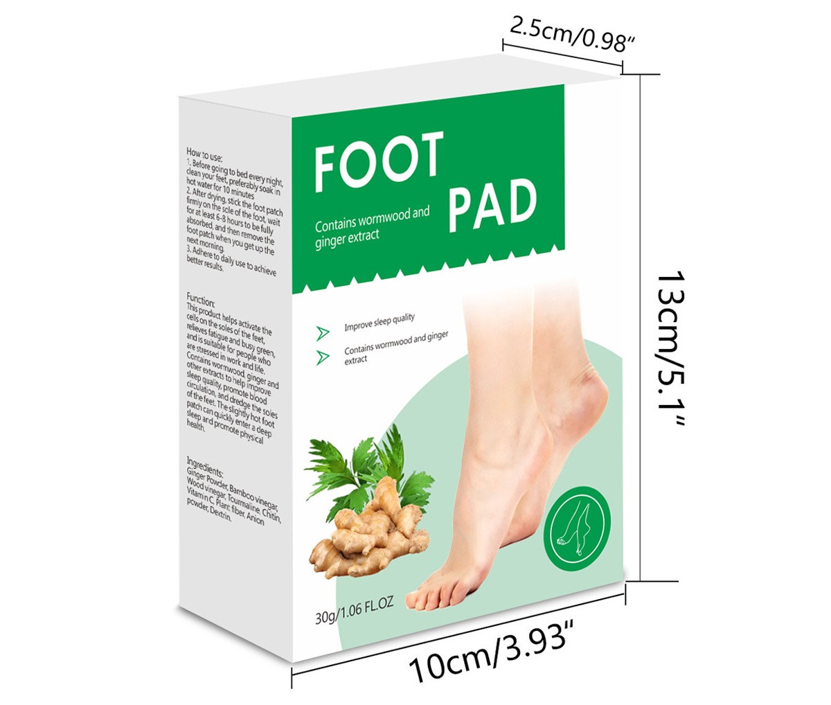 Foot Patch 20 Stickersbox