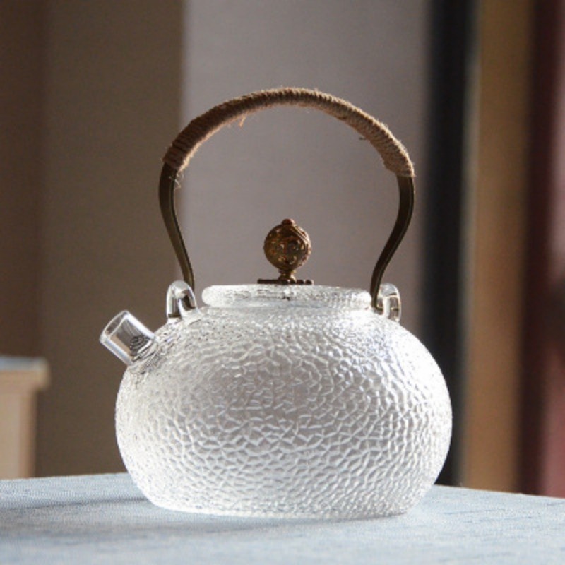 Lifting Handle Glass Kettle High Temperature Resistant Health Care Tea Brewing Pot - Image 1