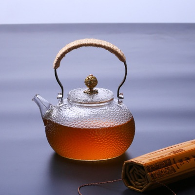 Lifting Handle Glass Kettle High Temperature Resistant Health Care Tea Brewing Pot