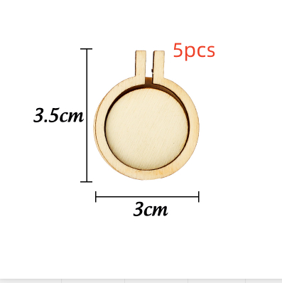 3.5x3cm Round Small Size5pcs