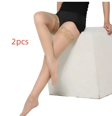 Wide Lace Tempting Beautiful Legs And Lovely Long Stockings - Complexioncomplexion-One Size