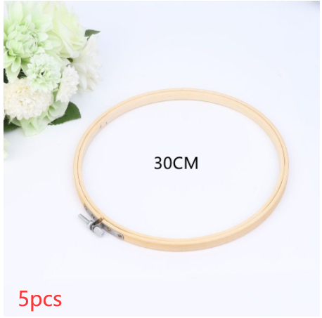 Bamboo Embroidery Hoops (5-Pack) - Image 5