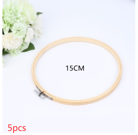 Bamboo Embroidery Hoops (5-Pack) - Image 7