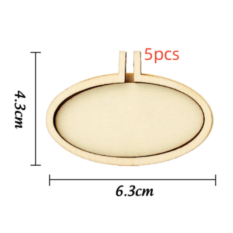 4.3x6.3cm Oval Large5pcs