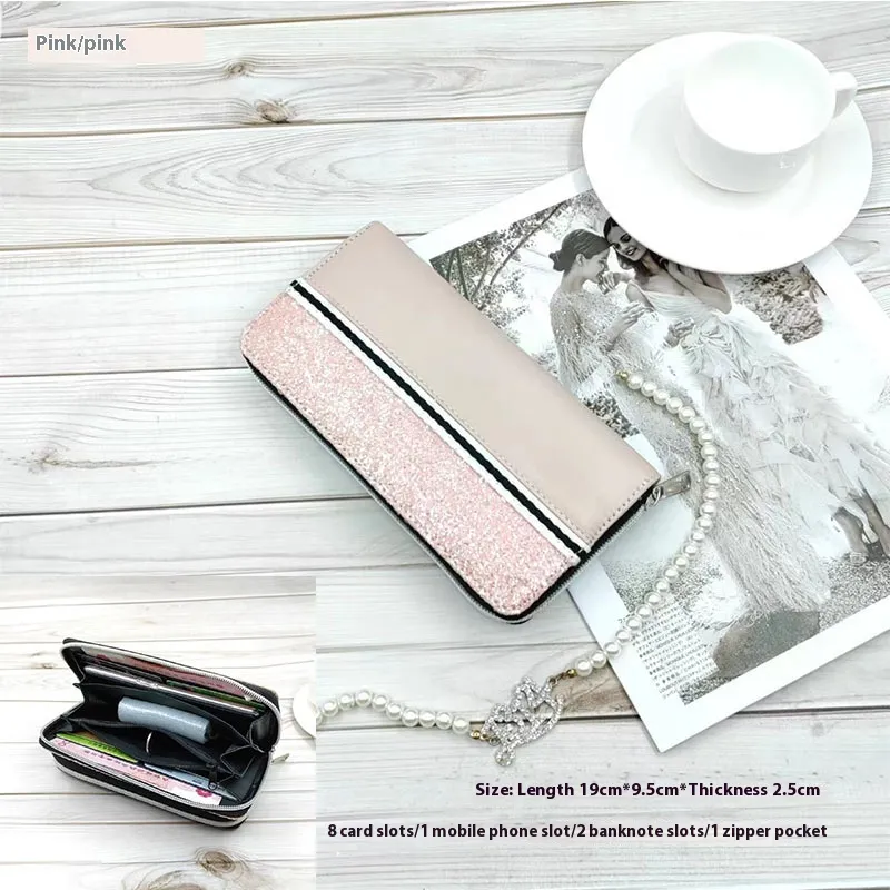 Mid-length Student Women's Wallet Multi-function - Pink