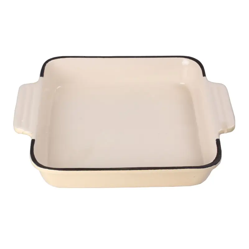 Household Rectangular Cast Iron Western Plate