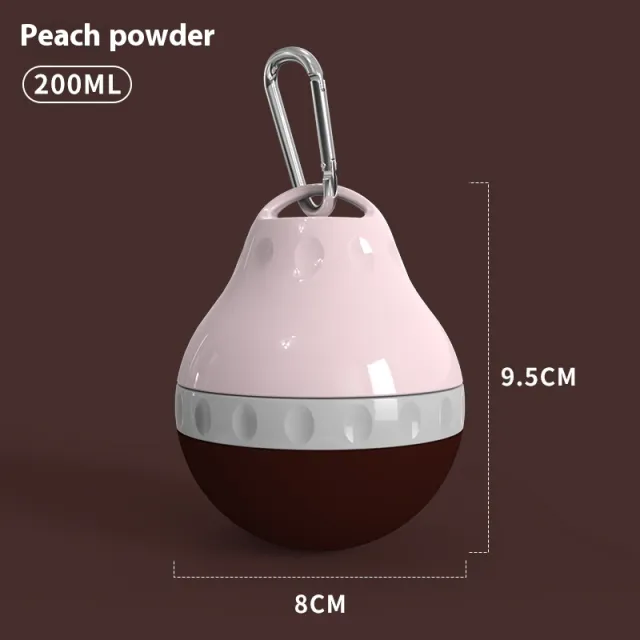 Outdoor Water Cup Dog Portable Outdoor Drinking Water Apparatus Peach Pink 200Ml - Shop at LoveMi