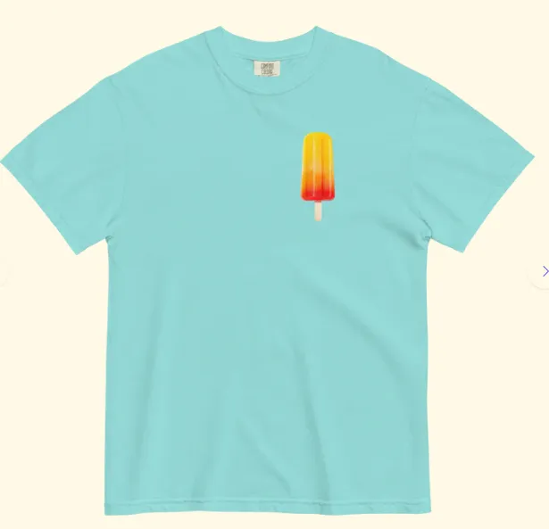 European And American Digital Printing Casual Round Neck T shirt Lagoon Blue - Shop at LoveMi