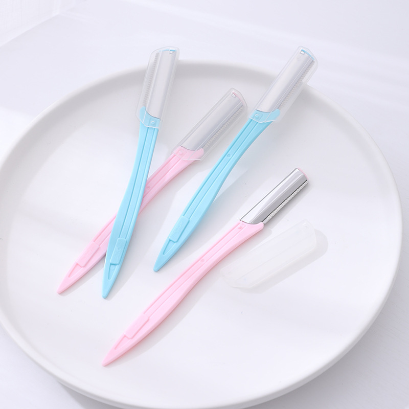 Long Handled Stainless Steel Blade Eyebrow Trimmer