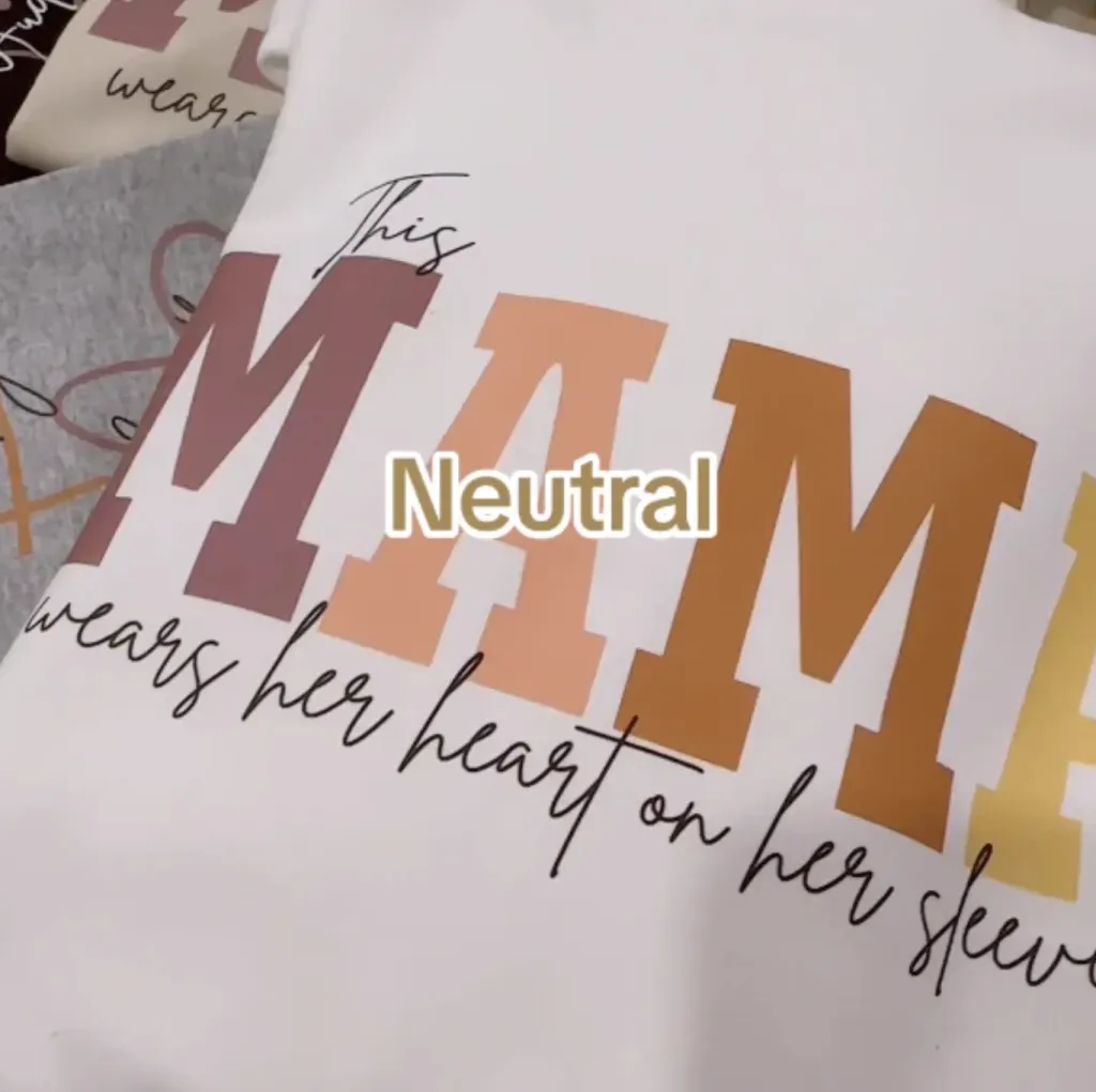 A Custom Hot Stamping Printed Hoodie - Neutral-Short Sleeved-S