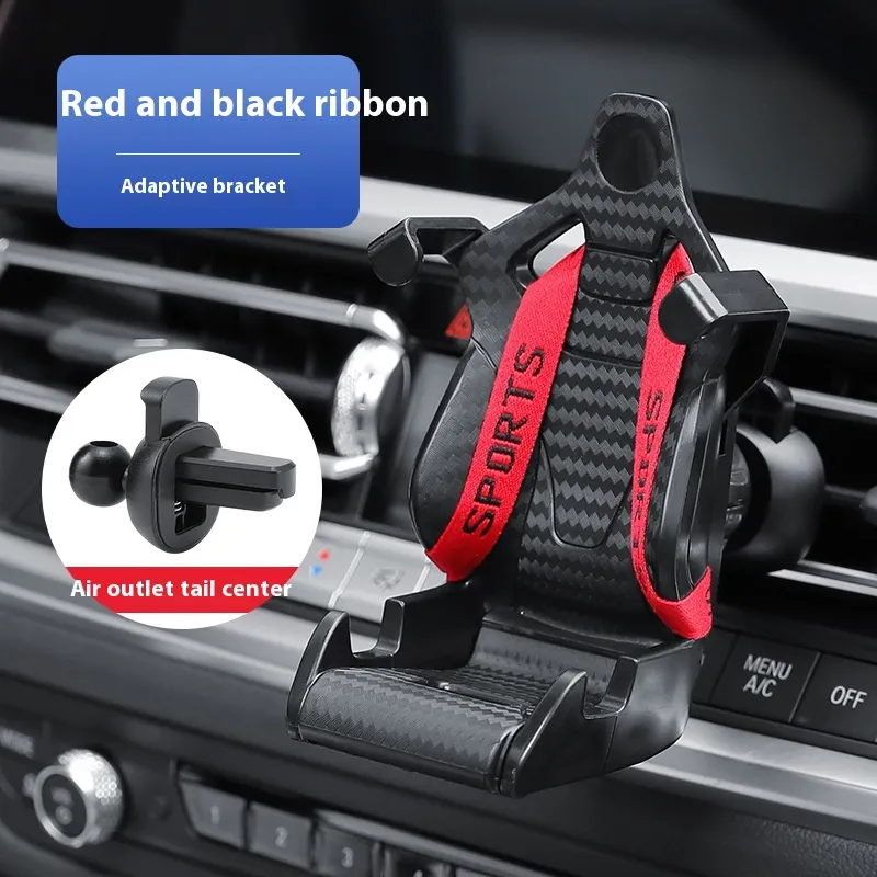 Racing Seat Shape Car Phone Holder Auto Air Vent Mobile Phone Clip 360 Degree Rotatable Car Cellphone Rack For Car Interior – image 8