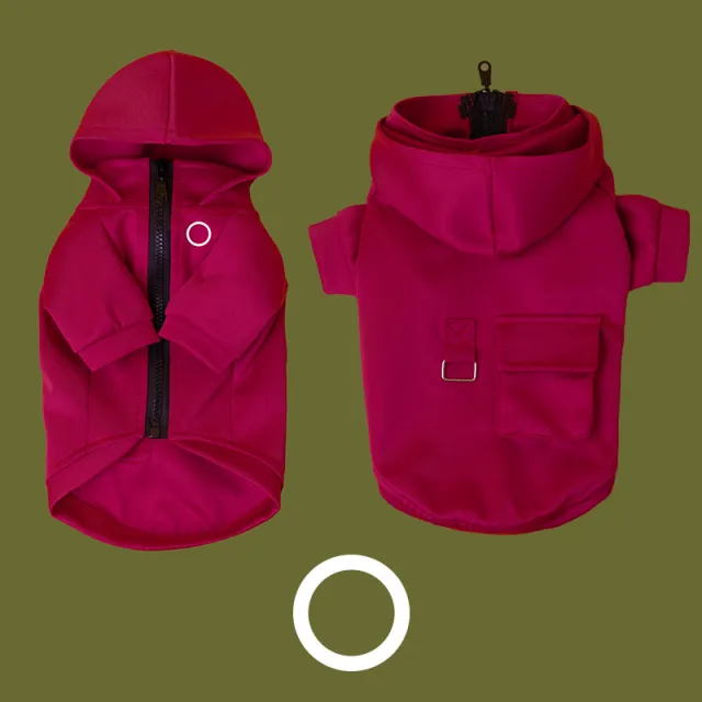 456 Digital Pet Clothes Cat Dog Coat Teddy Small And Medium sized Dogs Sweater Red Circle - Shop at LoveMi
