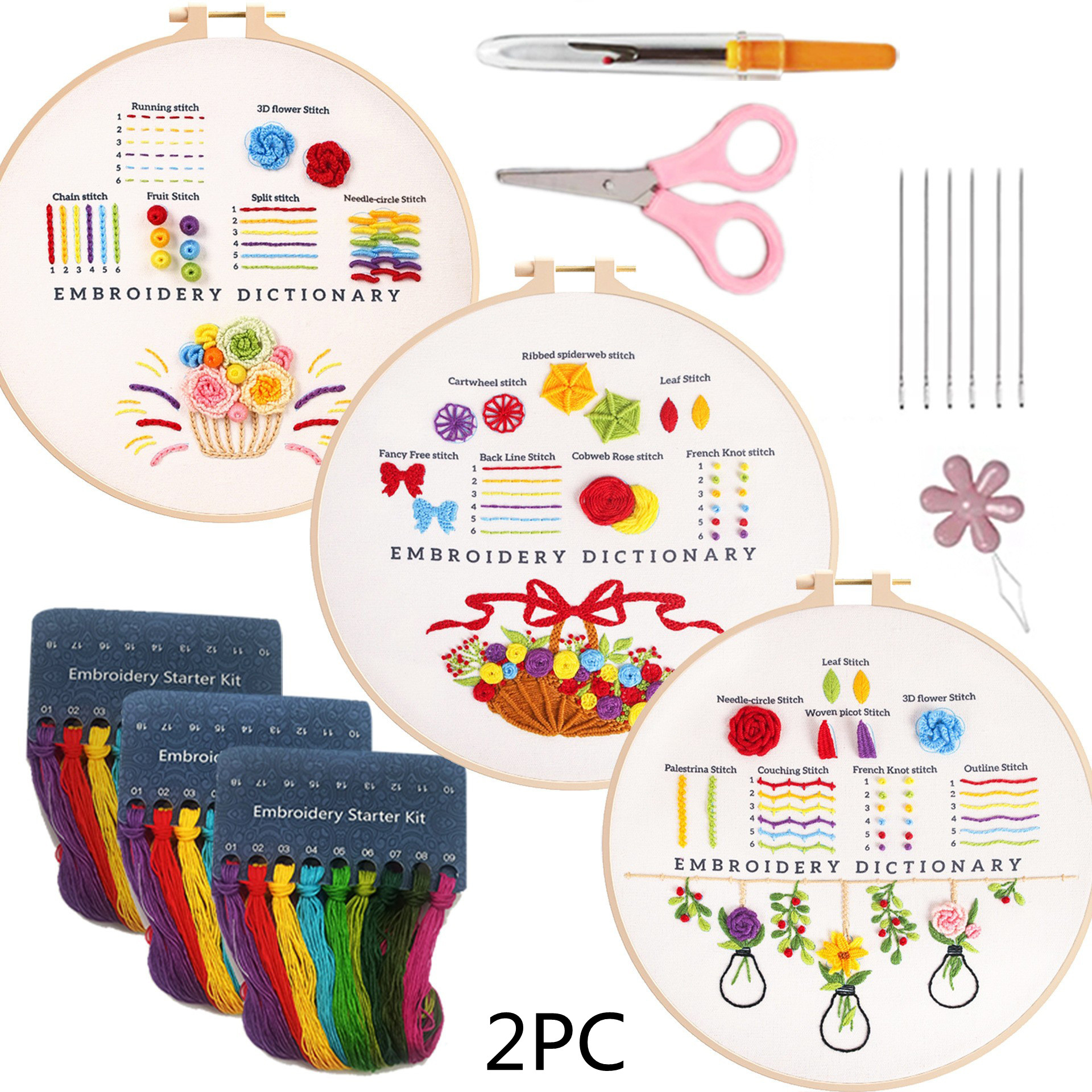 Embroidery Stitch Sampler Kit - Image 2