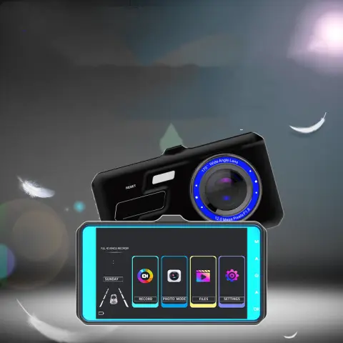 Touch Screen Front and Rear Dual Lens Driving Recorder