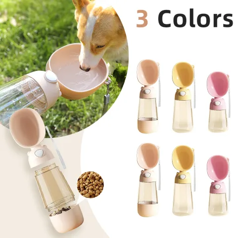 Portable Dog Water Bottle Food and Container for Pet