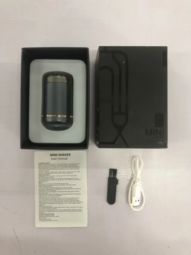 Electric Men's Mini Travel Portable Washable Shaver Blue - Shop at LoveMi