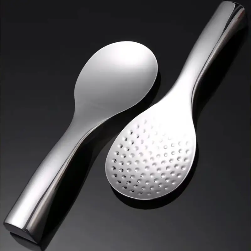 Stainless Steel Meal Spoon Stand-able Thickened