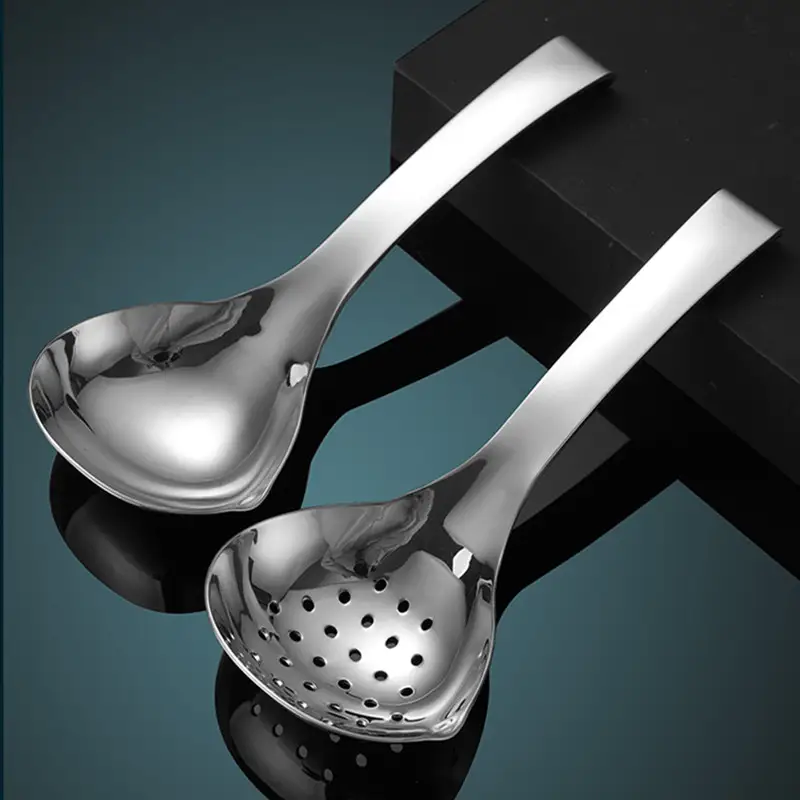Stainless Steel Soup Ladle Hook Handle Household Kitchen
