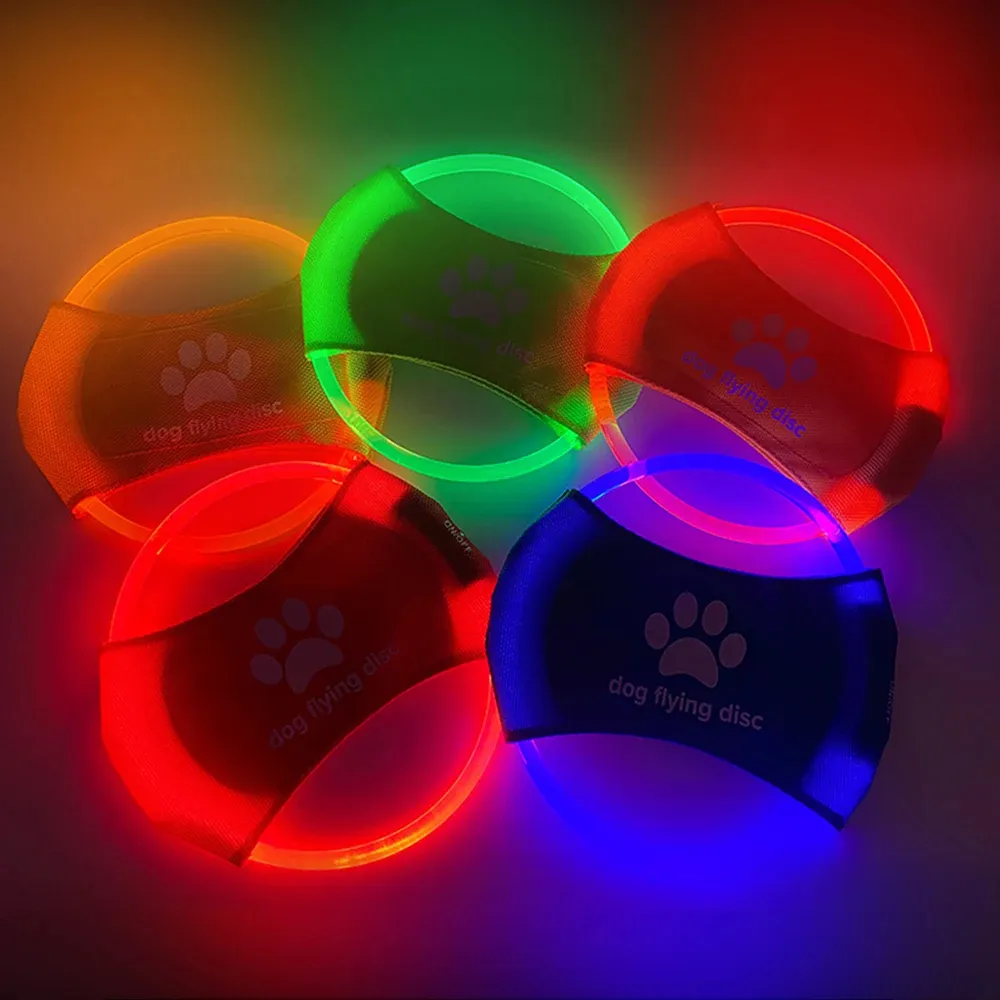 Dog Flying Discs Light Glowing LED LuminousTrainning Interactive Toys Game Flying Discs Dog Toy Pet Dog Accessories Pet Products – image 4