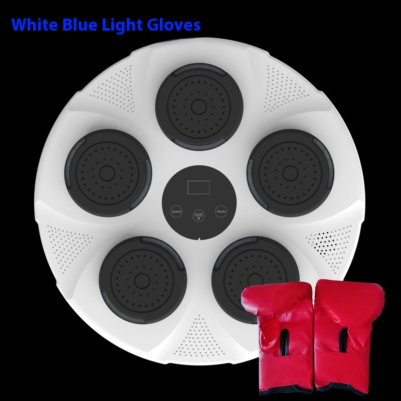 White Blue Light Gloves