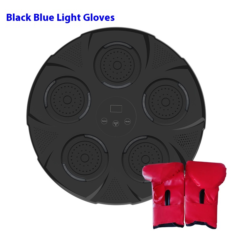 Black Blue Light Gloves