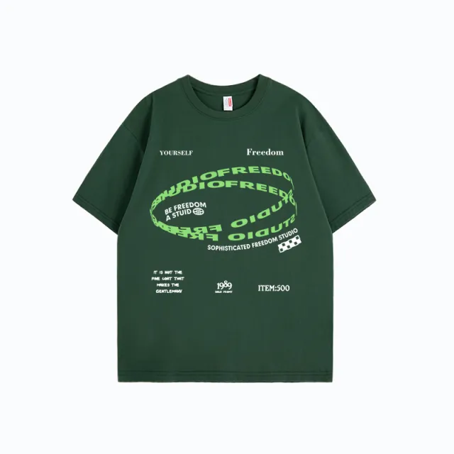 American Letter T shirt Summer Street Olive - Shop at LoveMi