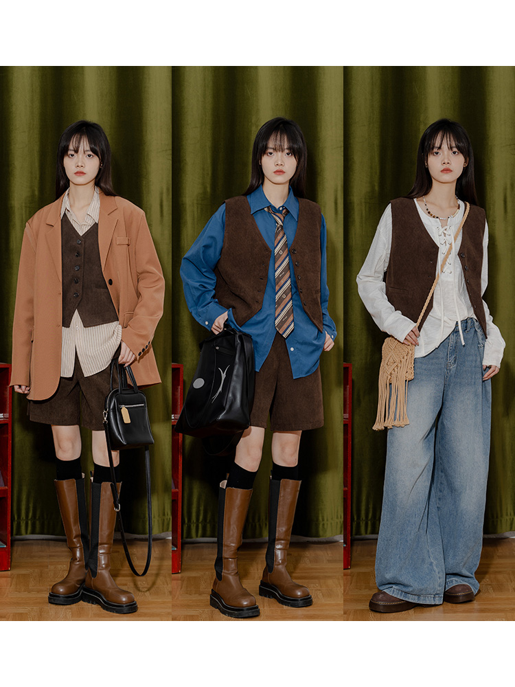 Retro Corduroy Vest For Women