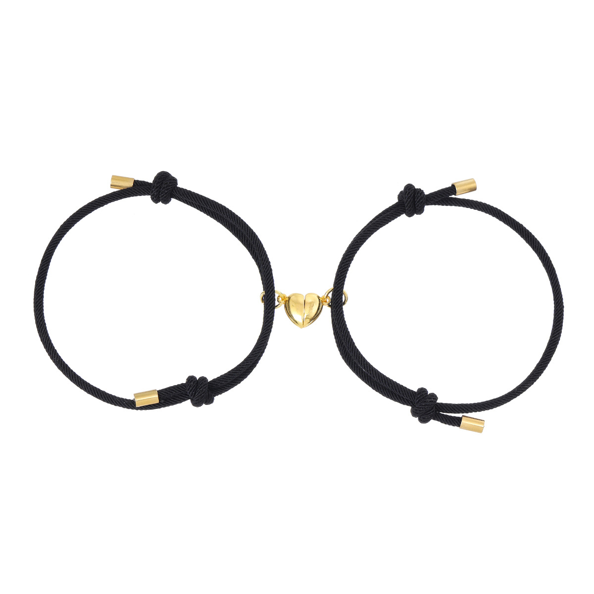 A pair of gold and black