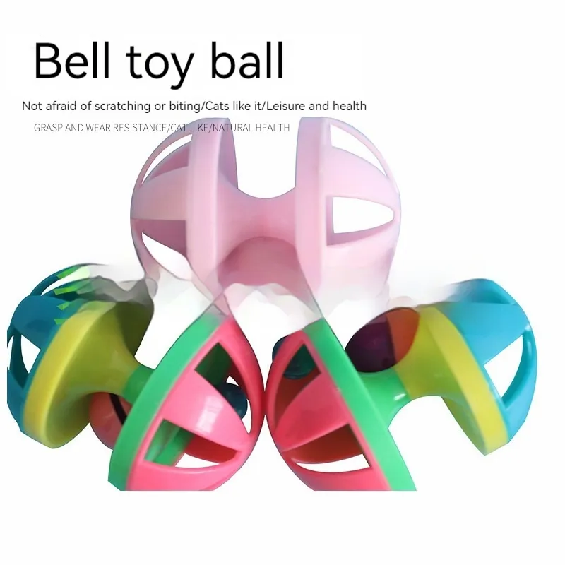 Cat Toy Ball Dumbbell With Pet Supplies Plastic - Random Color