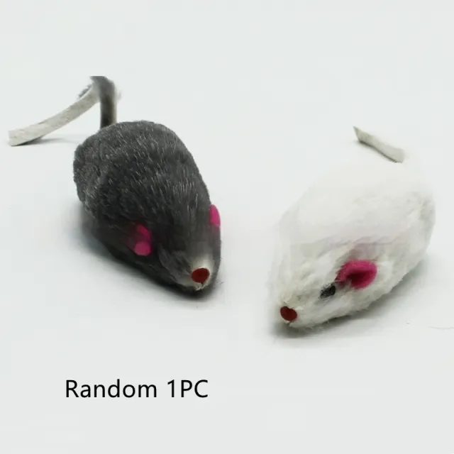 Cat Supplies 2 inch Rabbit Skin Mouse Self Hi Toy Random Color - Shop at LoveMi