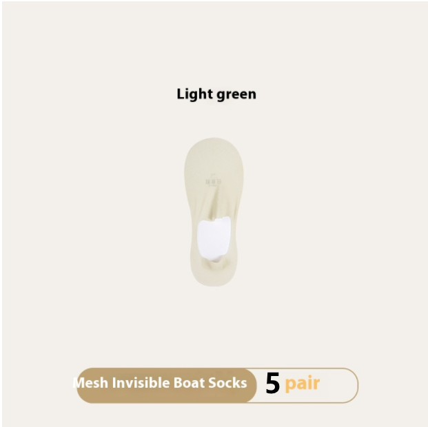 Breathable Women's Invisible Summer Socks. Product information: Pattern: solid color. Color: black, white, pink, light skin, blue, orange, light gray, light green, purple. Specifications: Bare socks, white paper card packaging. Main fabric composition: Co