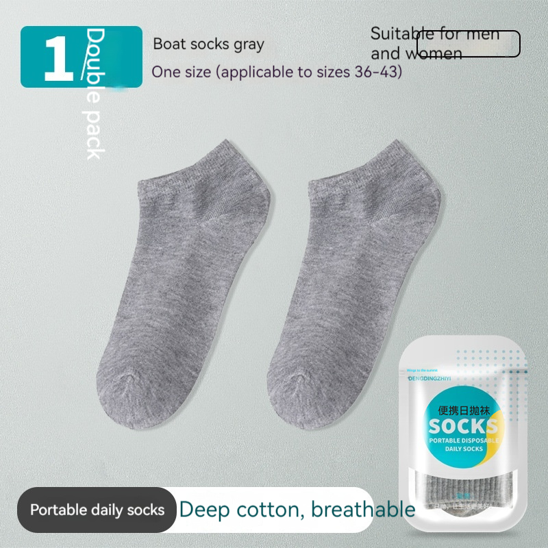 Gray Ankle Socks