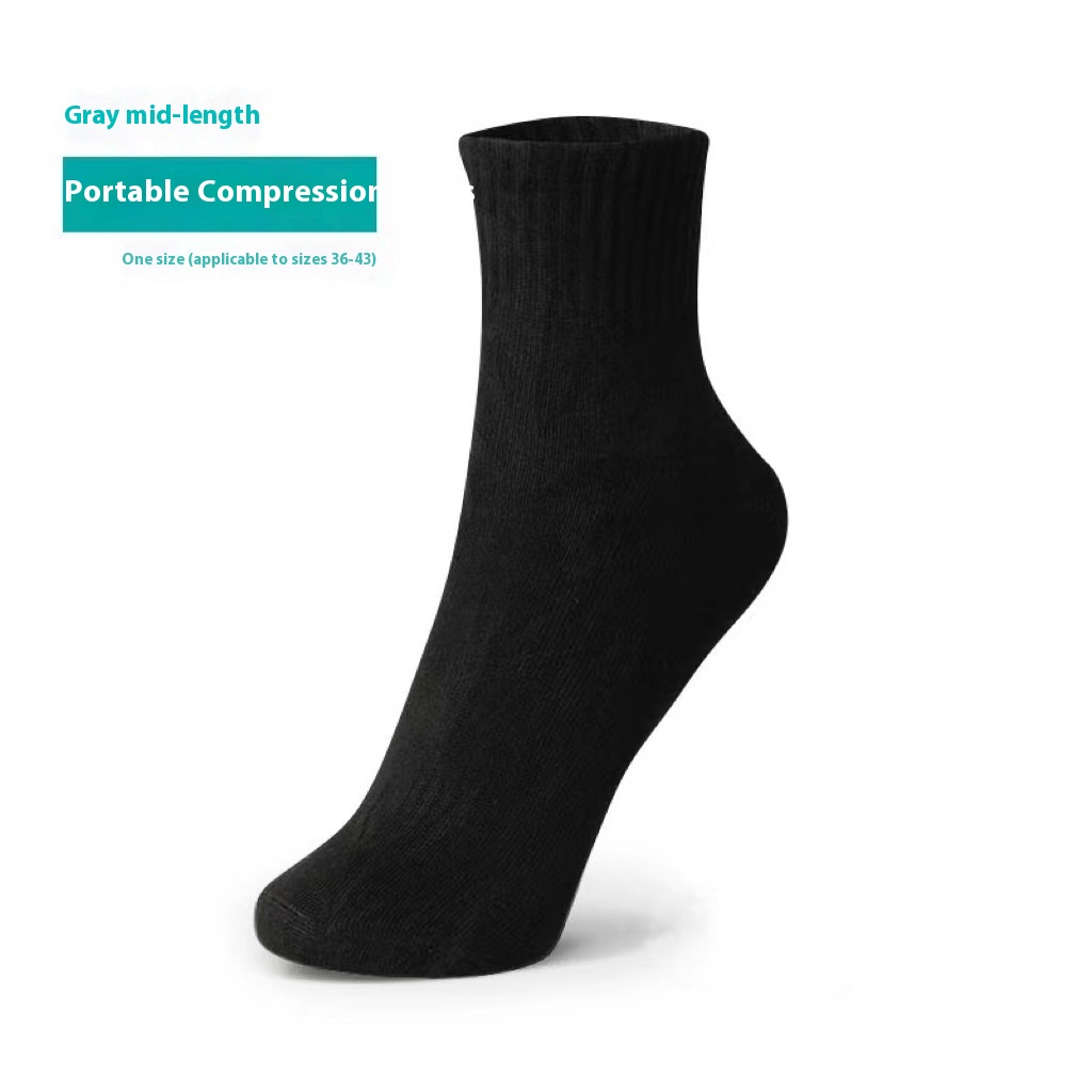 Tube Socks Black One Pair