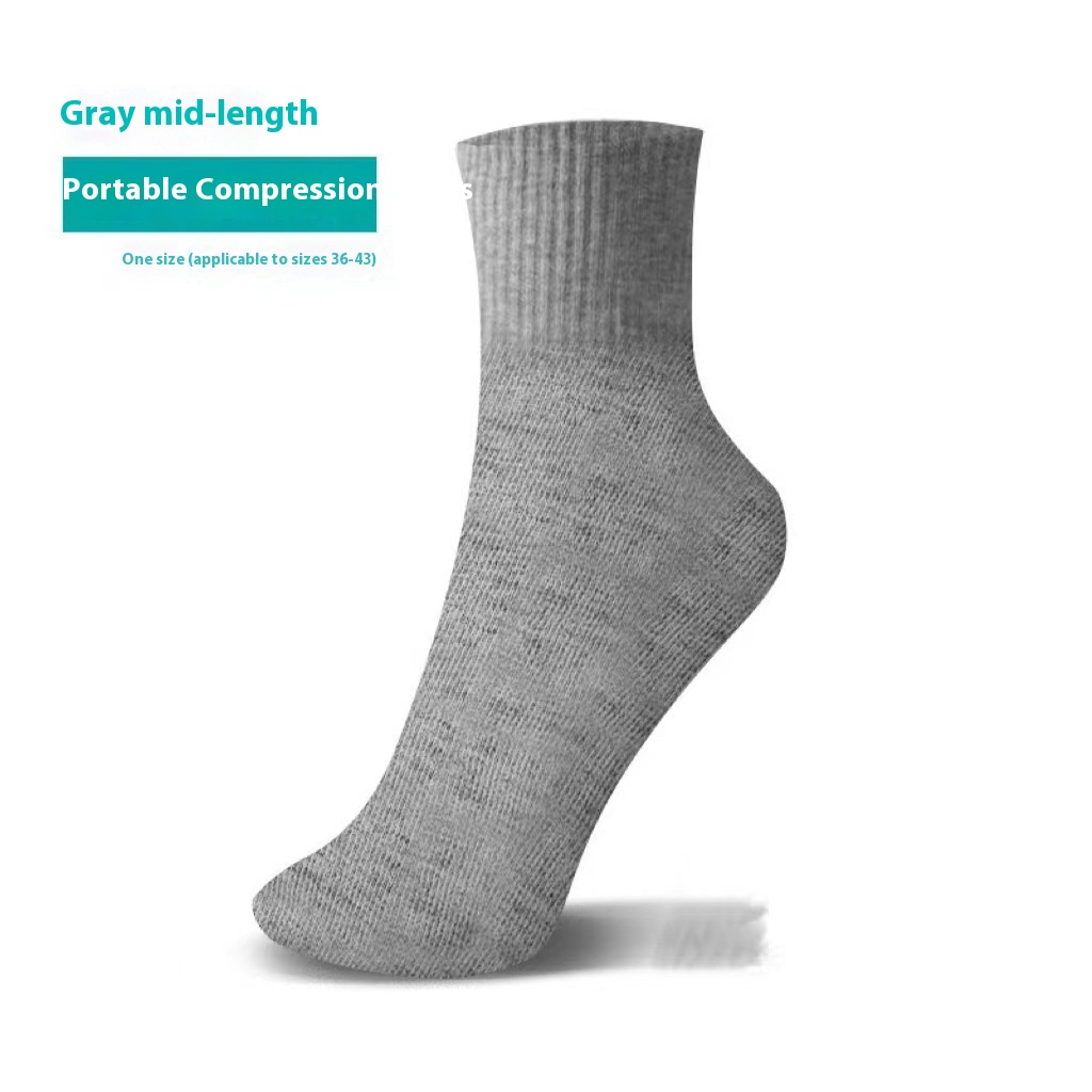 Gray Tube Socks One Pair