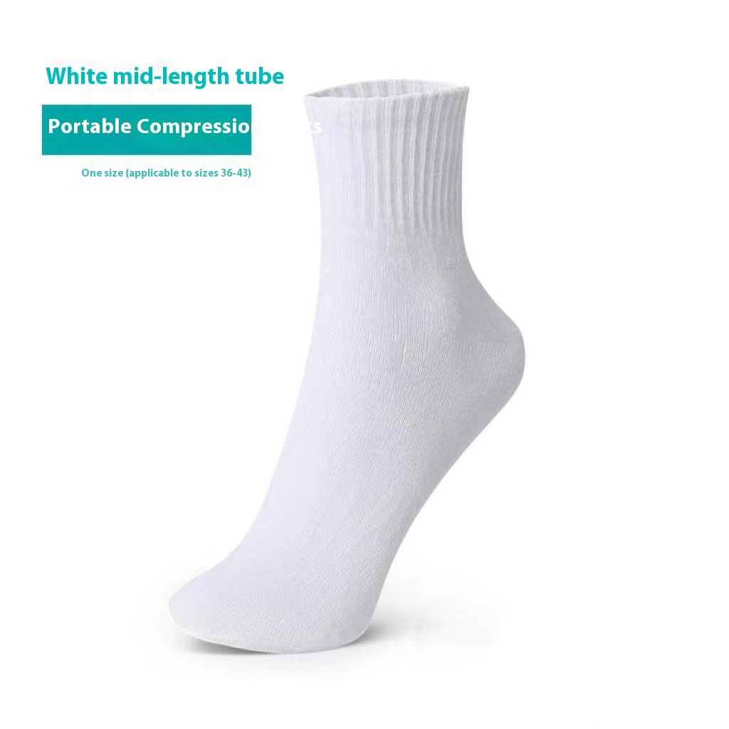 White Tube Socks One Pair