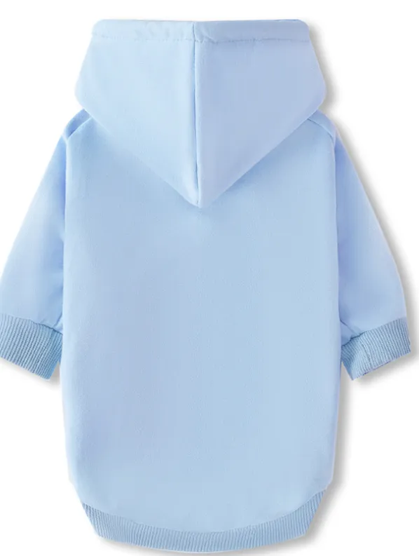 Blank Pet Sweater Cotton Dog Hoodie Clothing Blue - Shop at LoveMi